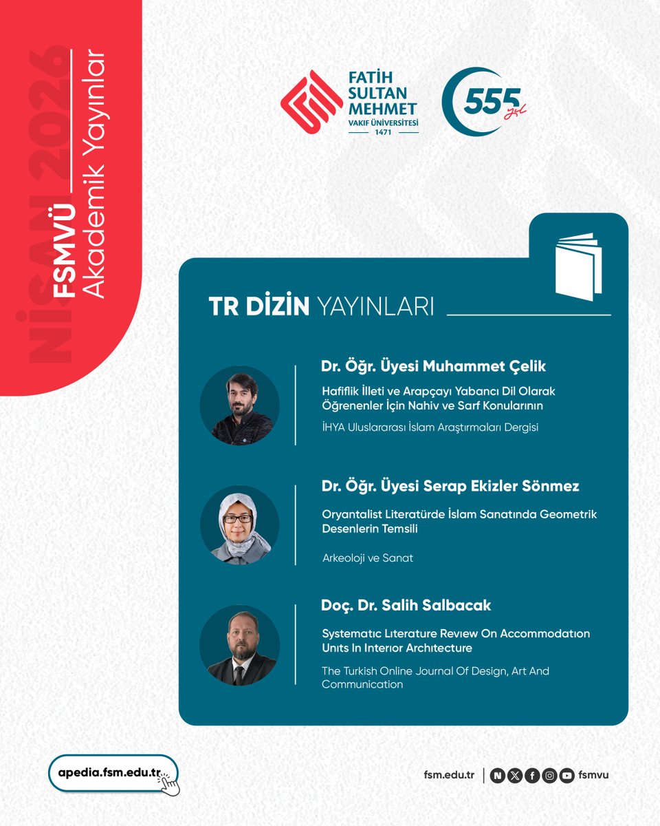 Fatih Sultan Mehmet Vakıf Üniversitesi tweet media