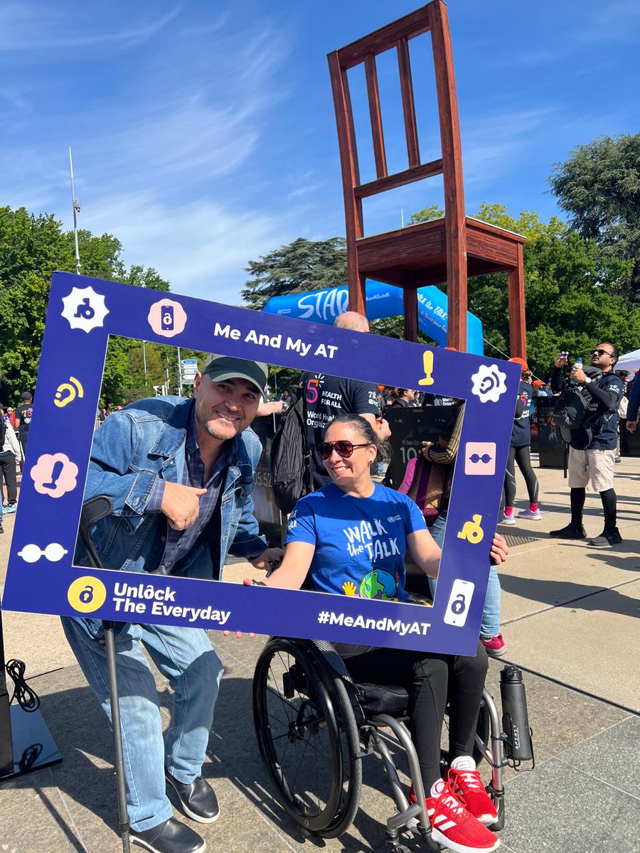 Unlock_Everyday's tweet photo. Yesterday at Walk the Talk in Geneva, participants joined the #MeAndMyAT movement to show how assistive technology helps people #UnlockTheEveryday🌍
Ahead of #WorldATDay on 4 June, let’s ensure access for all. 👓🦽🦿🦻📱
https://t.co/4TSYQ0lm95
@WHO
@_ATscale
@DrTedros https://t.co/FOBk4bsnyC
