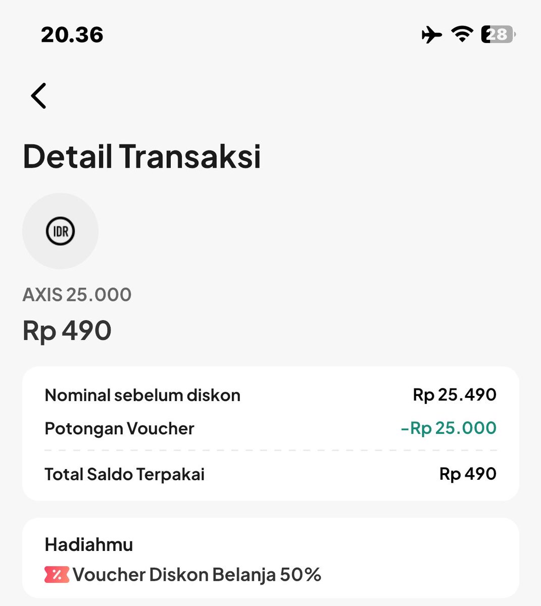 MFaDinar's tweet photo. @rubykimmie_ Pernah juga belanja ratusan ribu pke paylater sebulan. Ya emg buat ngejar diskon doang, atau beli pulsa lu bayangin aja dapet pulsa 25rb bayarnya 490 perak doang. Ini foto dibawah gw pke paylater Yup (ga endorse atau ngiklan ya) ini berdasarkan pengalaman gw aja. https://t.co/I7wLnkJmcw