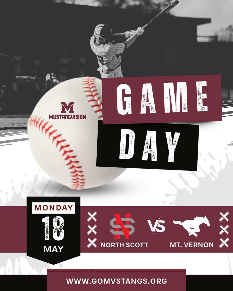 Mustangvision1's tweet photo. ⚾️ Opening Day Baseball
🐴 @MVMustangBB vs. @N_S_Baseball 
 📌Ash Park
⏰ 5:00 pm &amp; 7:00pm    
📺@Hudl or https://t.co/cN8nd6SeXC https://t.co/gB2Gfv5fSg
