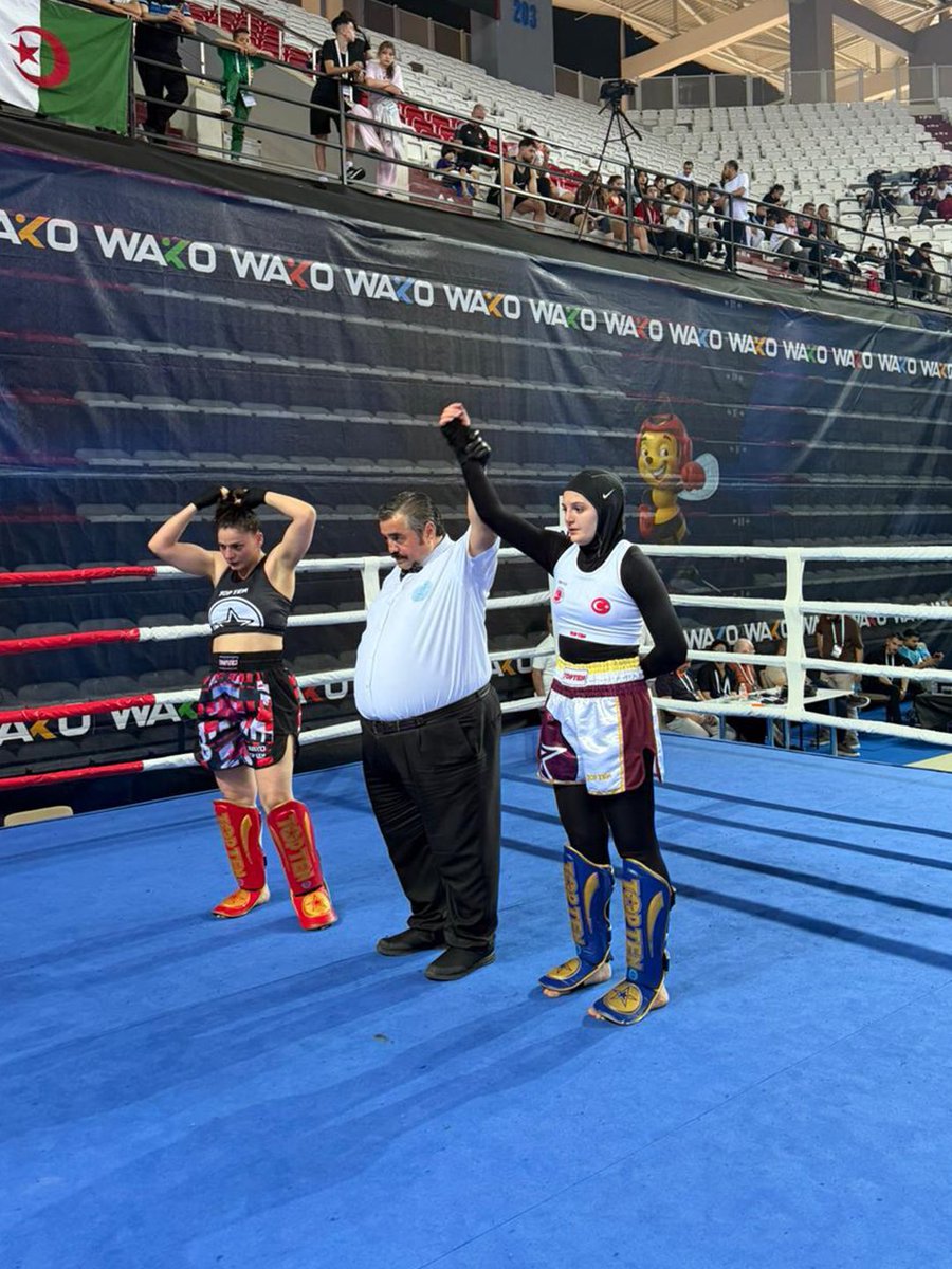 medipolint's tweet photo. 🥈 World Runner-Up from Meryem Naz Ayas

Our student Meryem Naz Ayas won second place in the Senior Women’s 65 kg Low Kick category at the WAKO World Cup, with athletes from 43 countries competing.

We congratulate our student and wish her continued success. 👏 https://t.co/Qdp29o9R1H