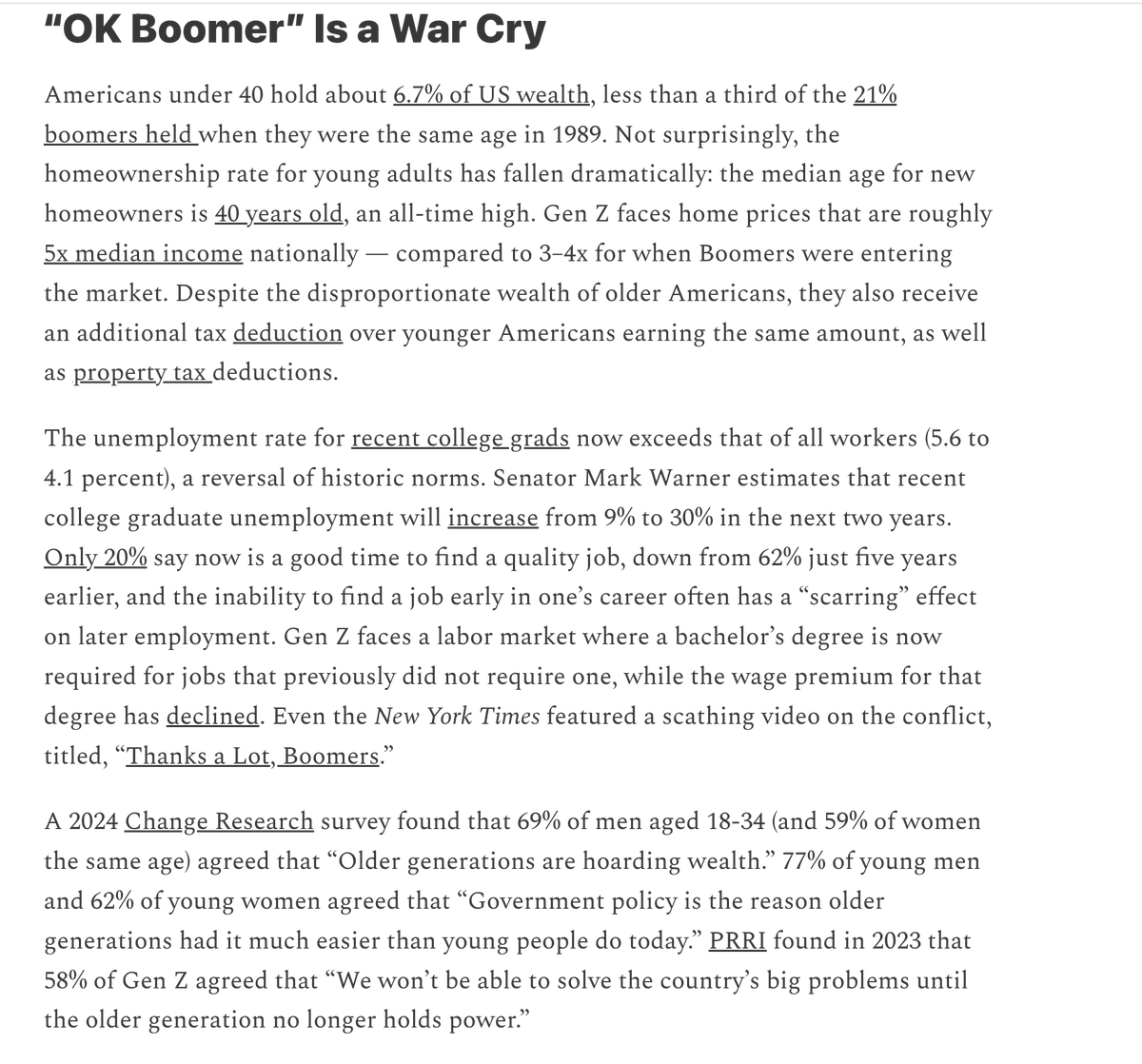 amandalitman's tweet photo. One of many problems with the Democrats' gerontocracy: Gen Z is getting more and more furious with boomers. https://t.co/mwO5sZ1ZMm