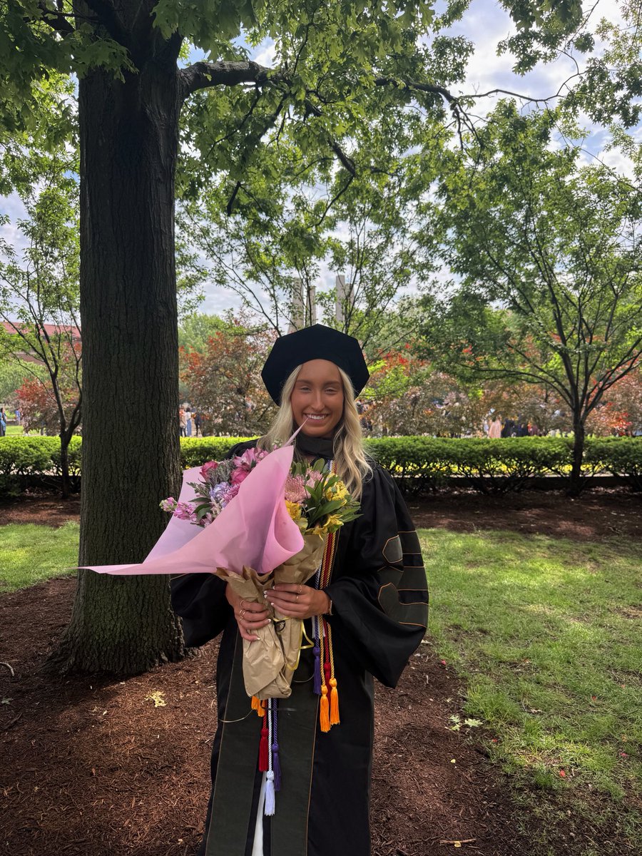 joellwasikowski's tweet photo. Dr. Joelle Wasikowski, PharmD 🎓

So grateful for the endless support from my family and friends through every step of this journey at Purdue 🖤💛 Huge shoutout to my dad @CoachWazUO for coming to support me on this big day! #BoilerUp #GoDucks https://t.co/I1Had4HVQ5