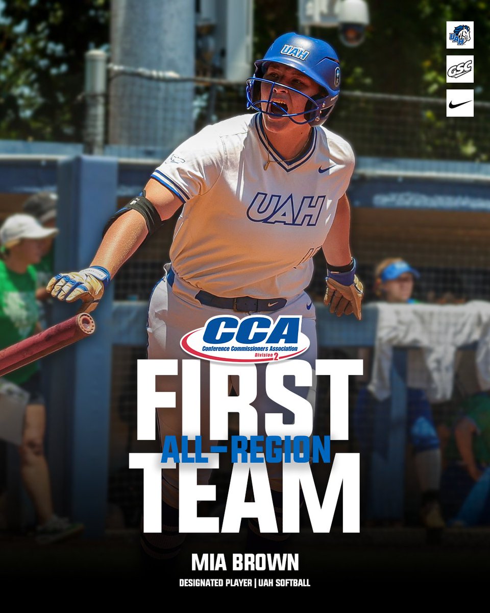 UAHChargers's tweet photo. Congratulations to @UAH_SB's Mia Brown on being named to the D2CCA All-Region First Team! https://t.co/THxwFfwaf0