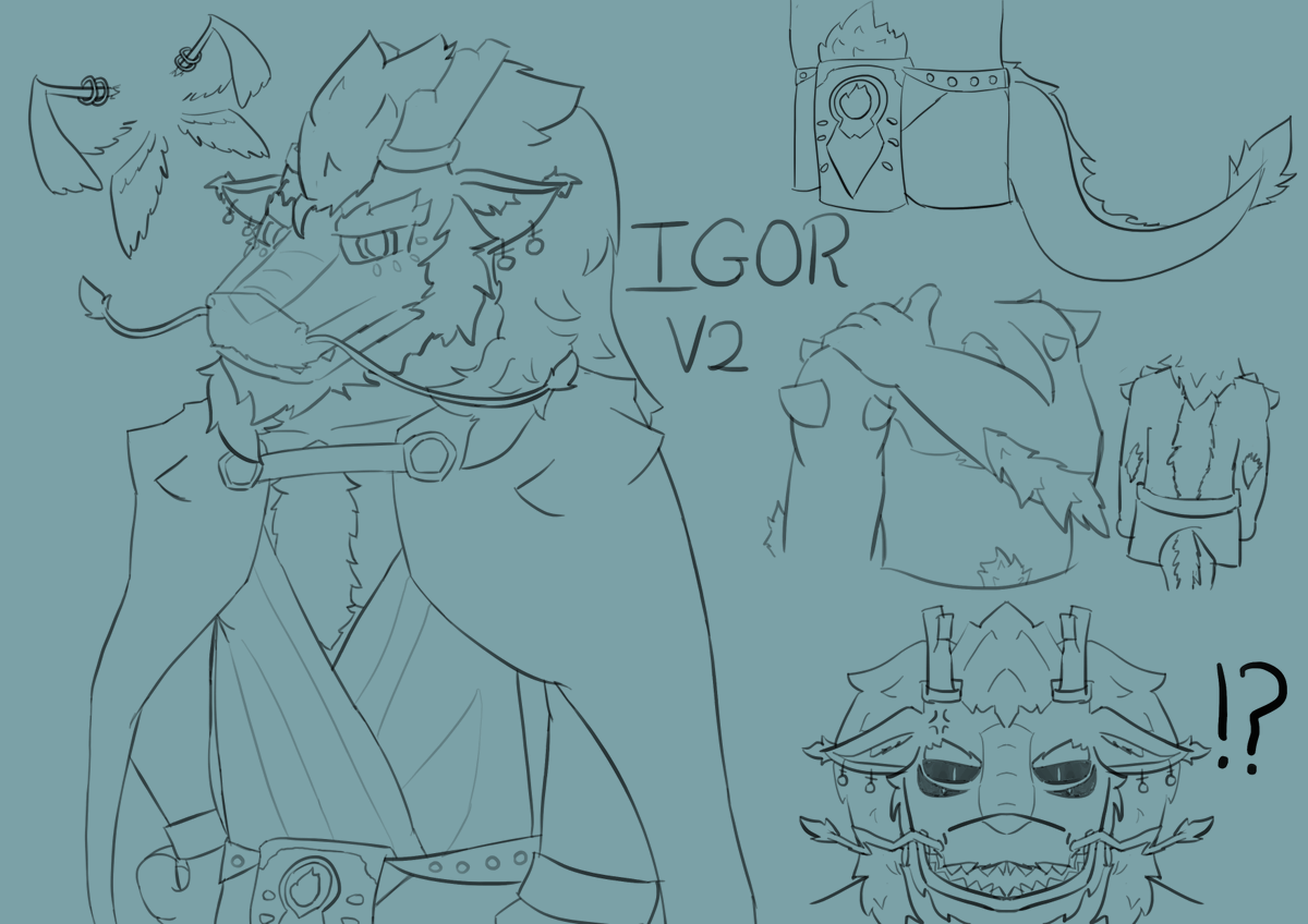 InkerZen's tweet photo. So... I forgot to draw something for myself today buuut here's an update to Igor! Ngl I like a lot how I did his head and hair

#oc #furryart #dragon https://t.co/etHBOx331L