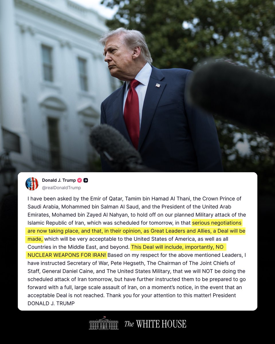 The White House tweet media
