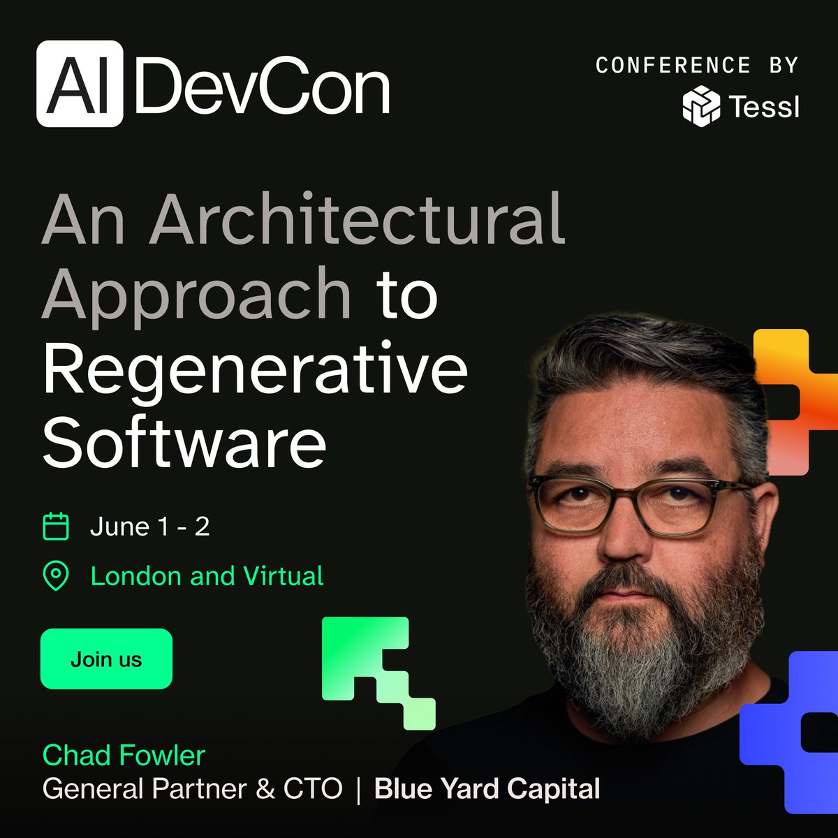 ainativedev's tweet photo. What if the future of software isn’t maintaining systems… but continuously rebuilding them?

Chad Fowler ( @chadfowler ) is joining AI Native DevCon London 2026 with one of the most thought-provoking architectural conversations of the event.

A technologist, investor, author, and longtime voice in software engineering, Chad has spent decades shaping how developers think about systems and careers. From co-founding Ruby Central to leading engineering organizations at Microsoft and Wunderlist, his work has consistently challenged industry assumptions.

Now, through what he calls Phoenix Architecture, he’s asking a much bigger question.

What changes when software becomes easier to regenerate than to fully understand?

In his session, An Architectural Approach to Regenerative Software, Chad explores how AI is shifting the economics of software development and why many of our existing assumptions about stability, maintenance, and architecture may no longer hold.

What this session explores
• Why AI changes the balance between maintenance and regeneration
• How to think about systems where implementations are constantly replaceable
• What parts of software architecture actually need to remain stable
• How trust, durability, and coherence evolve in AI-native systems
• The human costs of instability and what architects must protect

This isn’t a framework talk or a checklist. It’s a deeper exploration of how software engineering itself may need to evolve as agents reshape the mechanics of building systems.

If you enjoy talks that challenge foundational assumptions and leave you thinking long after they end, this is one to catch.

Join us in London or online: https://t.co/Kl88dtYu4R (use AIND-X-BB-20 for 20% discount)