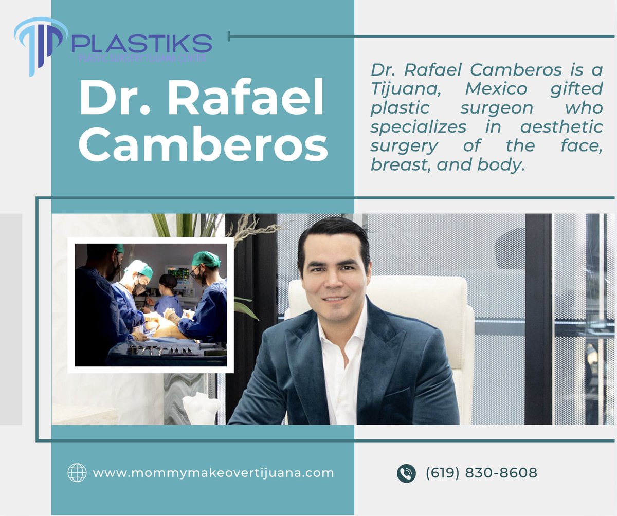 PlastikSX's tweet photo. Considering plastic surgery in Mexico? Meet Dr. Rafael Camberos — board-certified in both Mexico and the USA, known for delivering natural-looking results with a strong focus on patient safety and personalized care.
https://t.co/7zQ4ret6Bq
#plasticurgery #tijuana https://t.co/StR6Rl3q4a