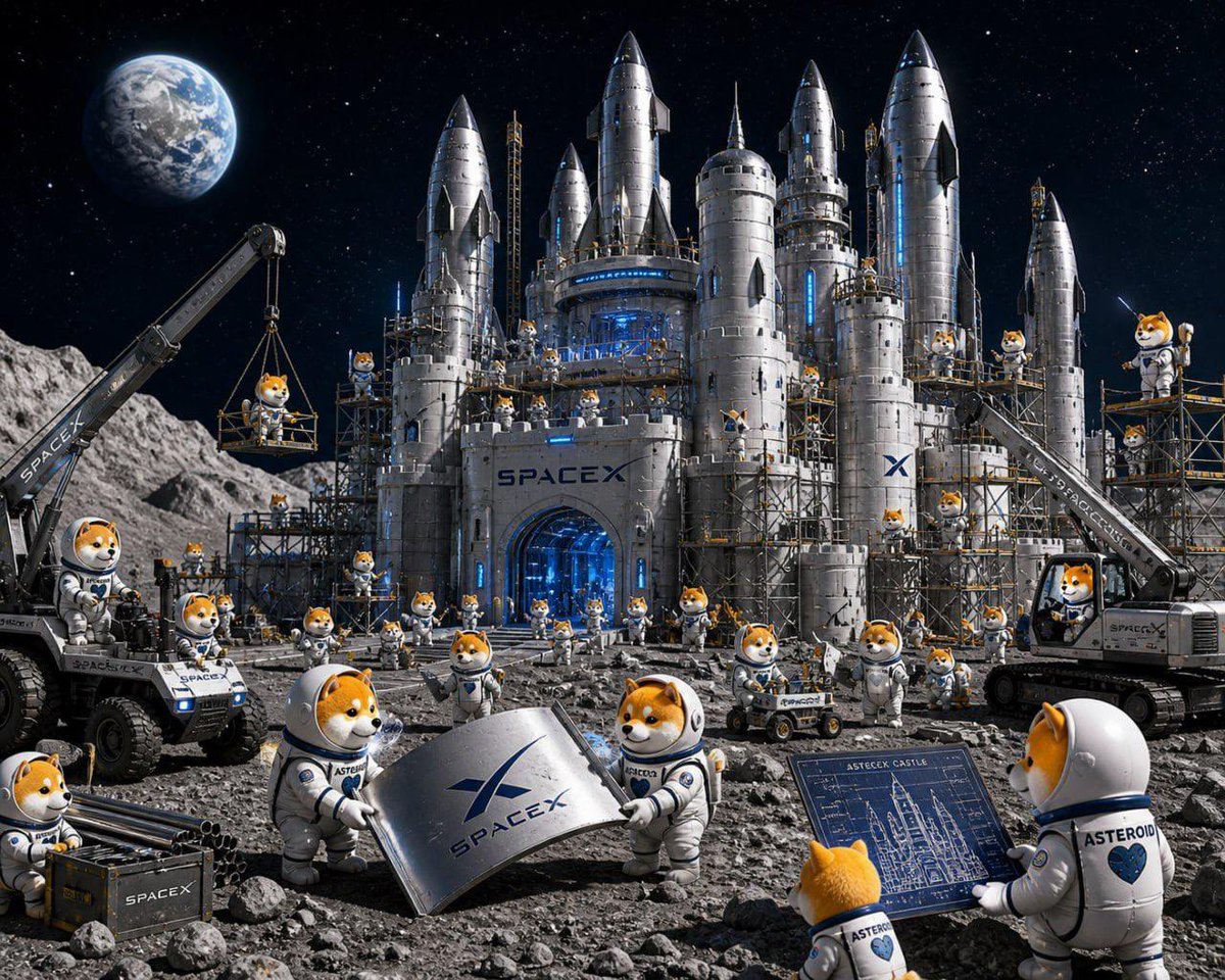 TheRealYFLOKI's tweet photo. @elonmusk 

#Asteroid is ready for space as zero-g toy &amp; got your “OK” as official @SpaceX mascot.

Training hard: “Boss, what’s my next mission after orbit?”

Give him a tiny Starship helmet and let him catch the booster 🔥

Doge is jealous 🚀🐕

What’s Asteroid’s next mission? https://t.co/vE8XafJlxW