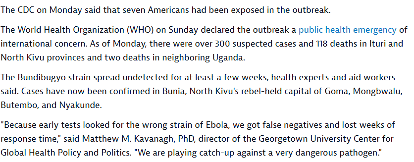 RajlabN's tweet photo. "Because early tests looked for the wrong strain of Ebola, we got false negatives and lost weeks of response time"

https://t.co/xviCaHZGew https://t.co/1rnbGxJ7LZ