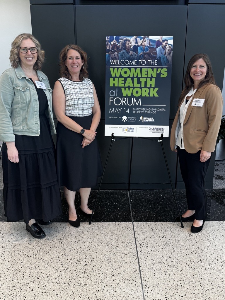 ChildCareAnswer's tweet photo. Last week was a busy one for CCA! Mollie and Lane met up with our friend Kelsey from @earlylearningin at the Women's Health at Work Forum on Thursday. Thanks to the organizer for bringing child care as a workforce strategy to the forefront. https://t.co/HpdQkgJbqp