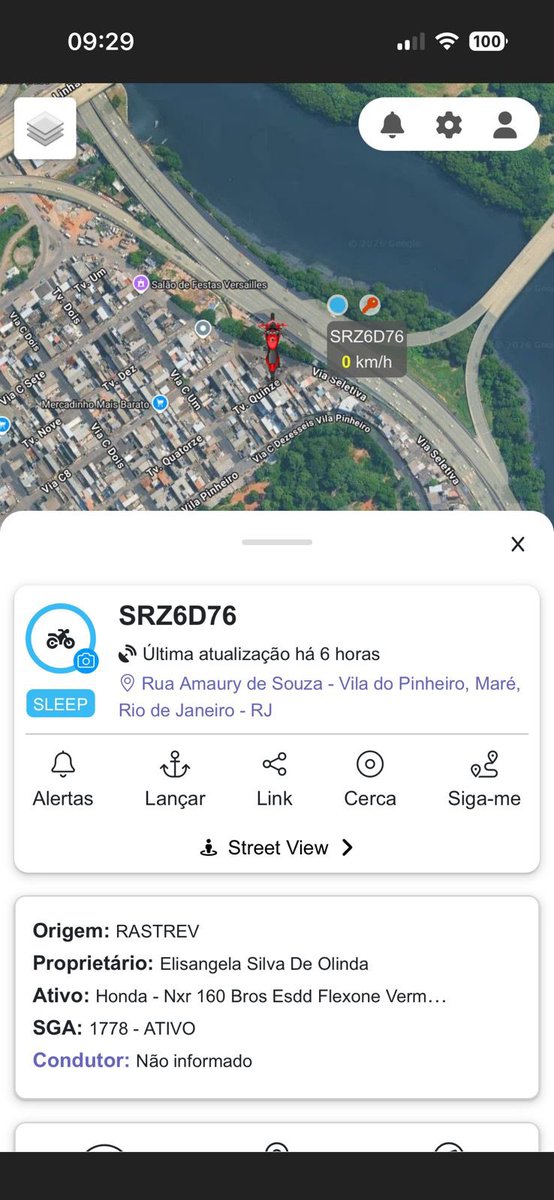 semsentimento90's tweet photo. Minha moto foi furtada em Bonsucesso GPS tá dizendo que ela tá na vila do pinheiro Maré que poder me ajudar 🙏😔 https://t.co/dpviSfHugh