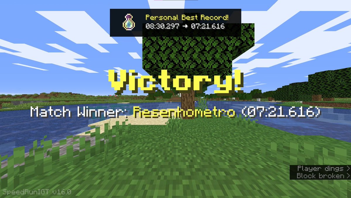 PatoPagMan's tweet photo. yo mcsr ranked pb https://t.co/Q7vq5AZ2nr