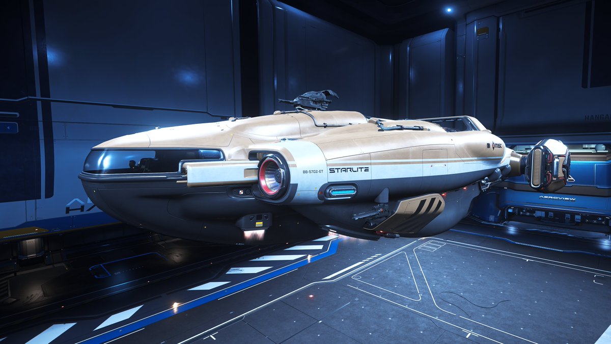 TheRubenSaurus's tweet photo. Just look at the MISC Starlite, it's such a cute little ship!

#StarCitizen https://t.co/4a80H8SnYV