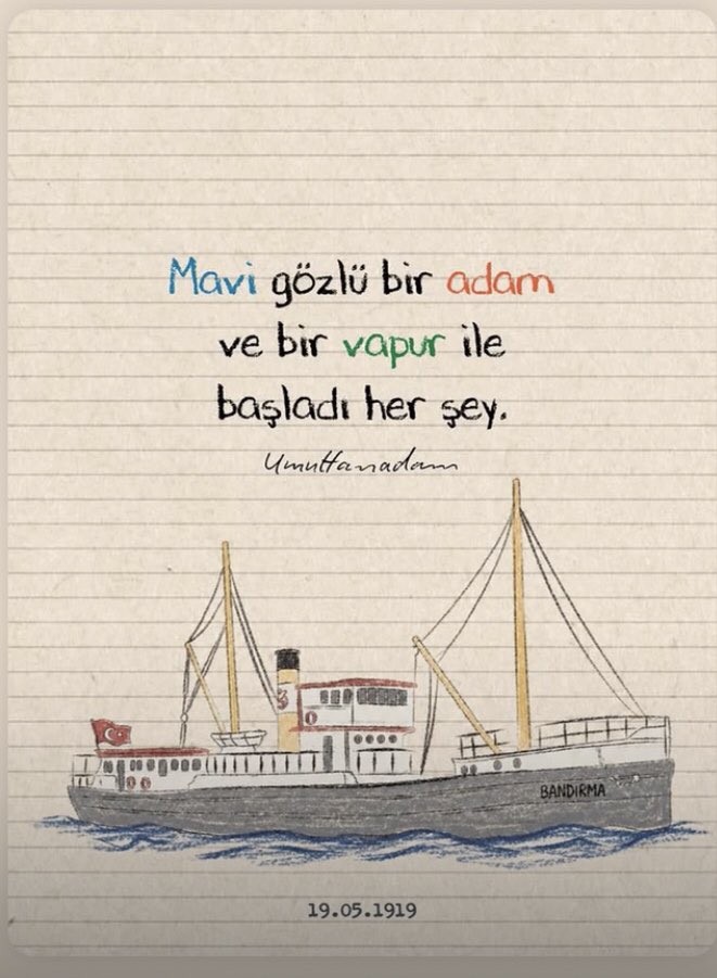 MusulRamazan's tweet photo. 19 Mayıs Atatürk’ü Anma Gençlik ve Spor Bayramımız Kutlu Olsun 🇹🇷🇹🇷🇹🇷

#19Mayıs 
#Atatürk https://t.co/o5qeL1IF5Y