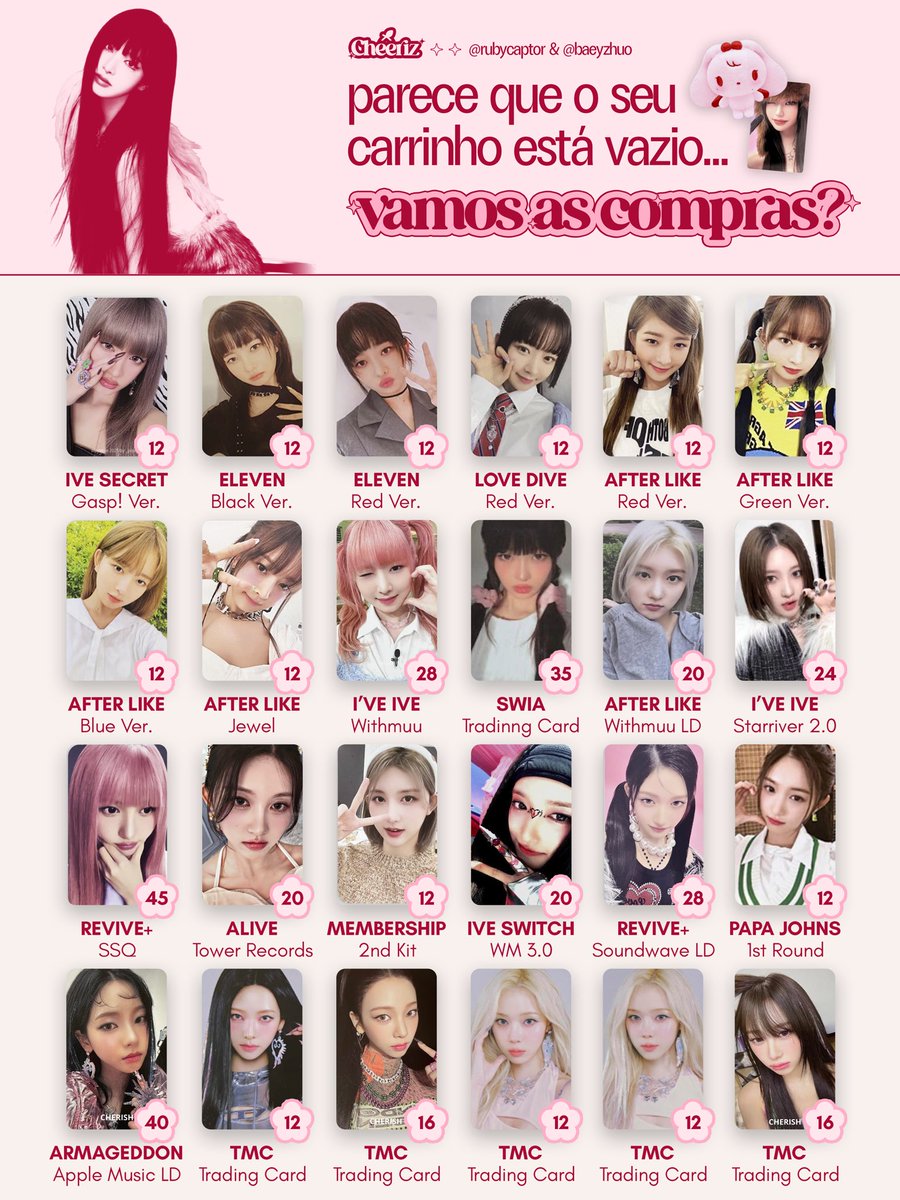 rubycaptor's tweet photo. novamente aqui caçando ive &amp; aespa collectors pra levarem essas princesas https://t.co/WEVEKX1M6q