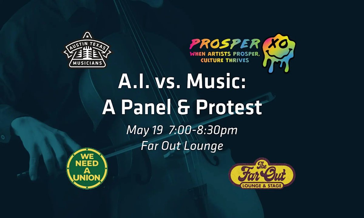 atxmusicians's tweet photo. EVENT HAS BEEN MOVED IN DOORS DUE TO EXPECTED RAIN. Capacity is limited. RSVP today! https://t.co/01stpSM8yd https://t.co/MNS8cPenGs