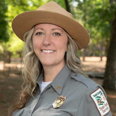 SC_State_Parks's tweet photo. MEET A MANAGER MONDAY! 🤠
Meet the new manager of Lee &amp; Woods Bay state parks -- Jessica Nielsen! Jessica first started volunteering in parks before becoming a ranger.  Read more about Jessica &amp; her parks here ➡️ https://t.co/nnDEf3dAb0 &amp; here ➡️ https://t.co/xMQUOe3aOp https://t.co/EuIqgjZpfp