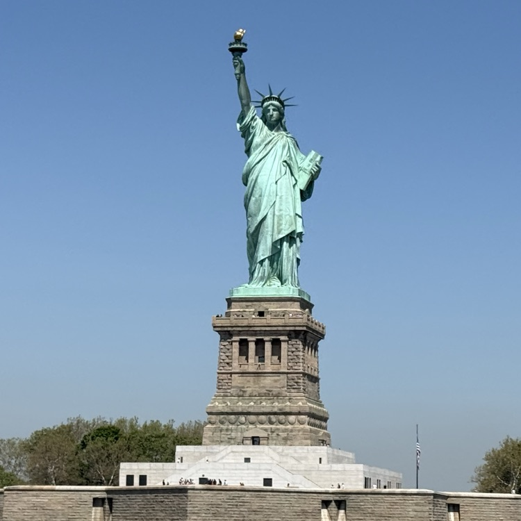 TCCSTrojans's tweet photo. 2026 Senior Trip Day 5 - Statue of Liberty boat tour, Charging Bull, Wall Street, NY stock exchange, 9/11 museum, One world Trade. https://t.co/BY6Ab4YU3w