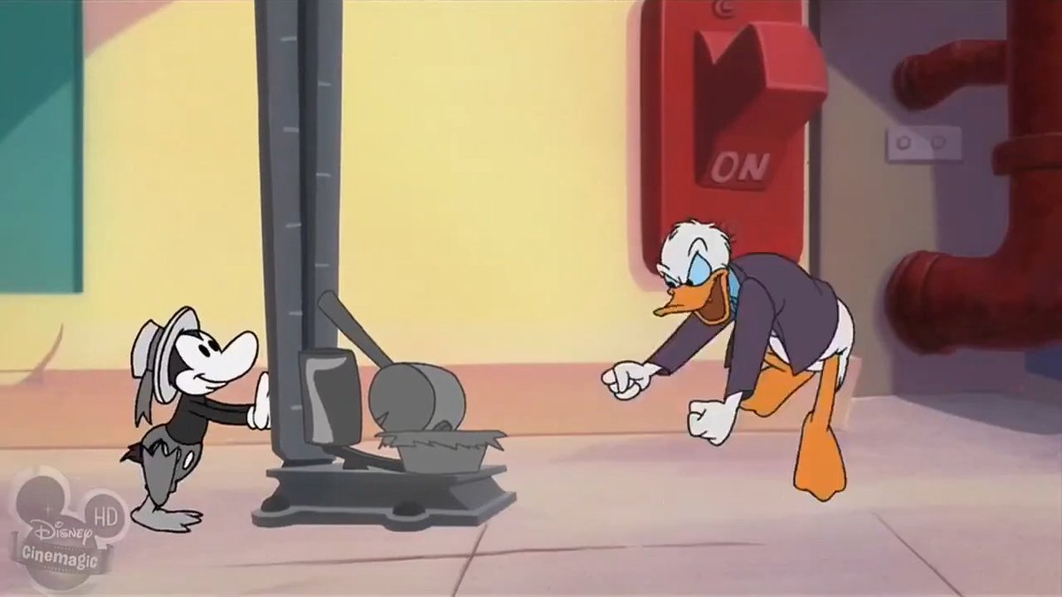 Disney_Wiki's tweet photo. Today marks the 24th anniversary of the #HouseOfMouse episode "Dennis the Duck", written by Thomas Hart and directed by Tony Craig & Roberts Gannaway.
Donald never thought that the black & white cartoons were funny, but a vintage character, Dennis the duck, tries to win him over. https://t.co/qABmFpC80u