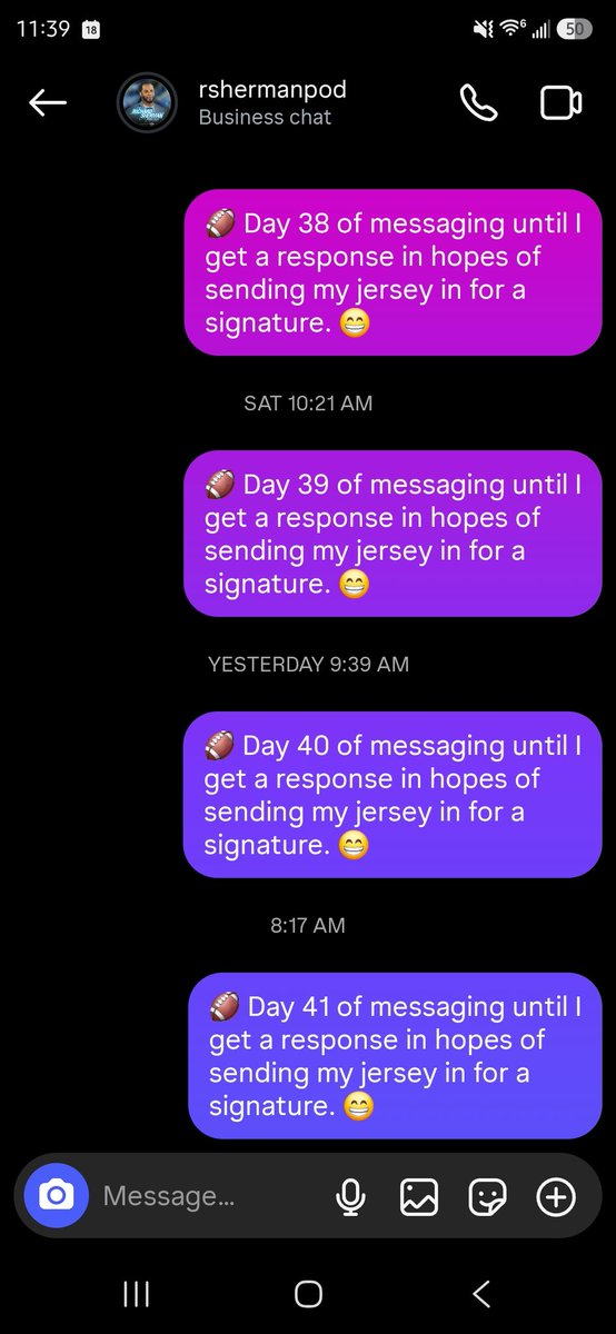 Ty_Man24's tweet photo. @RSherman_25 Hey Sherm, any chance we can make this happen? 

Thanks! 

@RShermanPodcast https://t.co/MaStuYmMIu