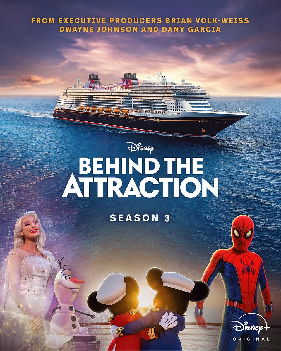 ScottGustin's tweet photo. NEW: Season 3 of 'Behind the Attraction' will premiere June 24 on Disney+, kicking off with a two-episode special focused on Disney Cruise Line. https://t.co/ILyvMWyAHX