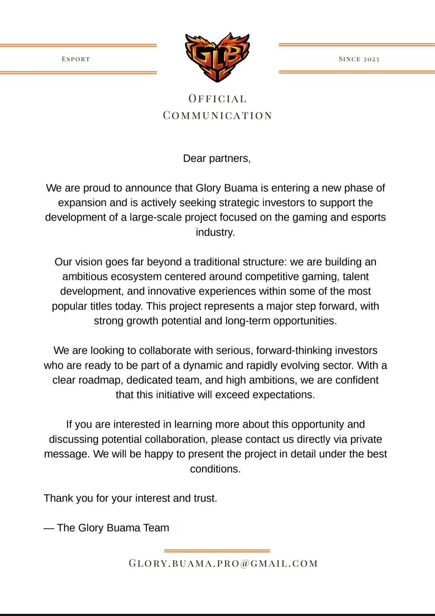 GloryBuama's tweet photo. We are officially seeking investors for an excellent project โ๐ป https://t.co/KBsEsXQXDU