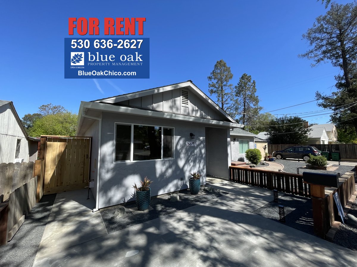 BlueOakChico's tweet photo. For rent of $1995 per month a 3 bed 2 bath apartment located at 266 E 6th Ave Unit 1 in Chico, CA.  Newer construction and 2 blocks for Enloe Hospital.  https://t.co/9rkUg3nyNc for more info. https://t.co/URytbW0GDq