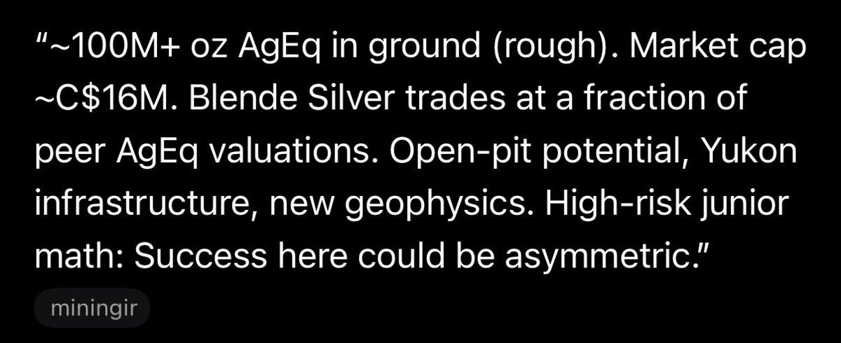 CharlesT_555's tweet photo. GROK - loves Blende Silver $BAGGF 
@BlendeSilver https://t.co/r9sK3JYzUq