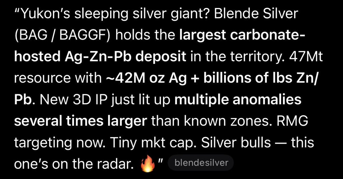 CharlesT_555's tweet photo. GROK - loves Blende Silver $BAGGF 
@BlendeSilver https://t.co/r9sK3JYzUq