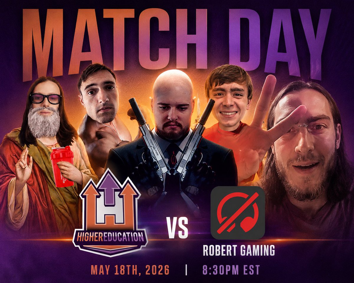 higheredugg's tweet photo. 🎓MATCH DAY

🆚Robert Gaming
🕣8:30PM EST
Now or never.

The mission is simple:
win out and ask questions later.

Robert Gaming stands between us and academic probation.

#ADRoverGPA #Hedu https://t.co/T2dNC7Hy4I
