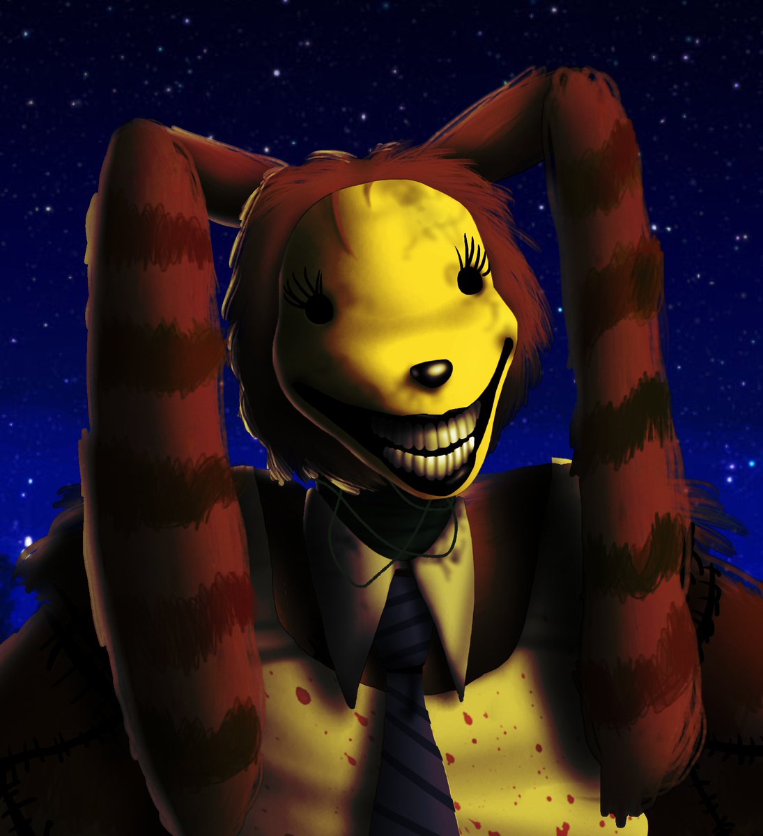 smiley but evil and mean and scary and vile tweet media