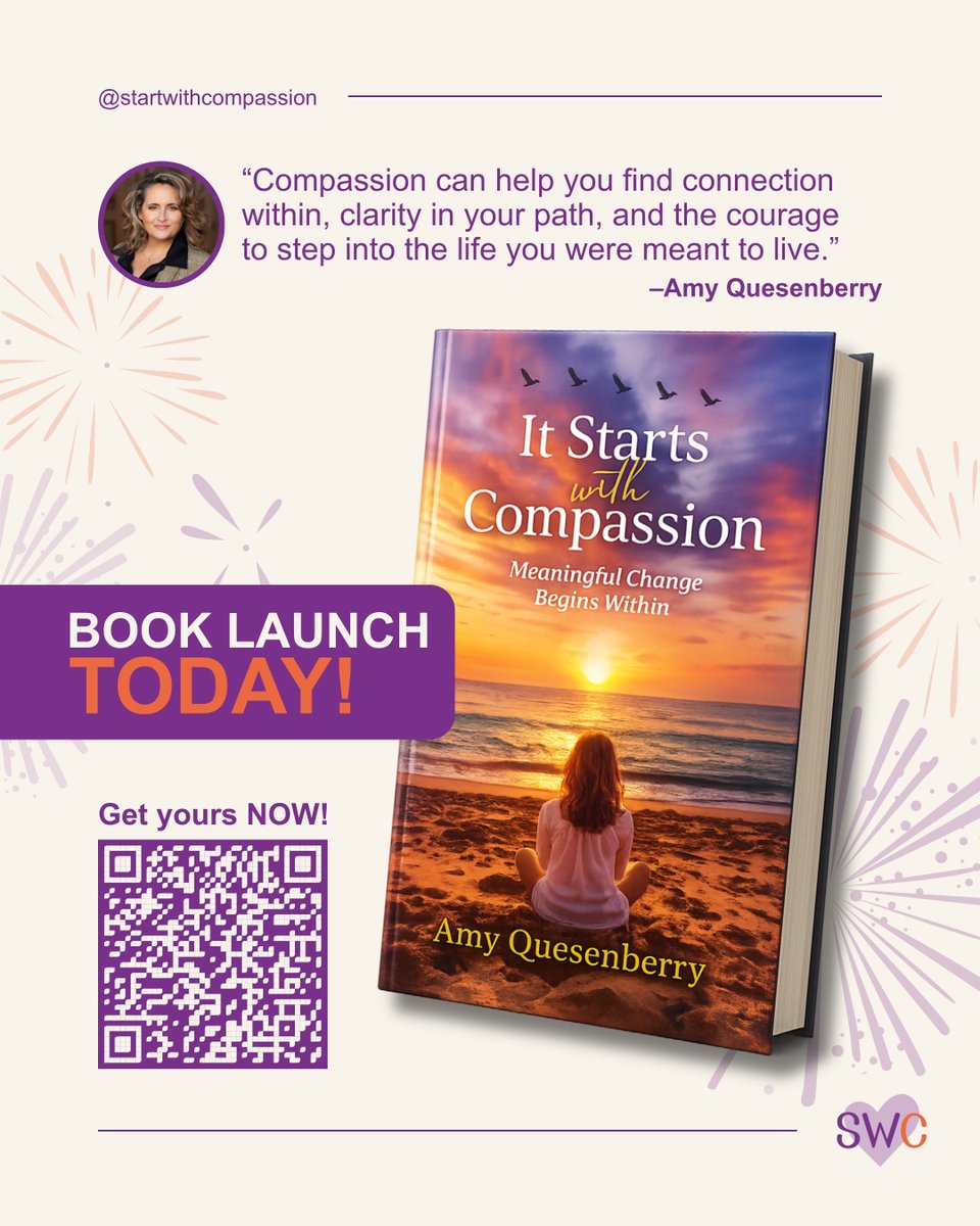 SW_Compassion's tweet photo. Today is the day! My book’s launch day is finally here!!!

'It Starts With Compassion: Meaningful Change Begins Within' is now available on Amazon as an eBook for just $2.99.

Get your digital copy now! https://t.co/2YImG1a1Vq

#booklaunch #bookcover #compassion https://t.co/iKN986emnF