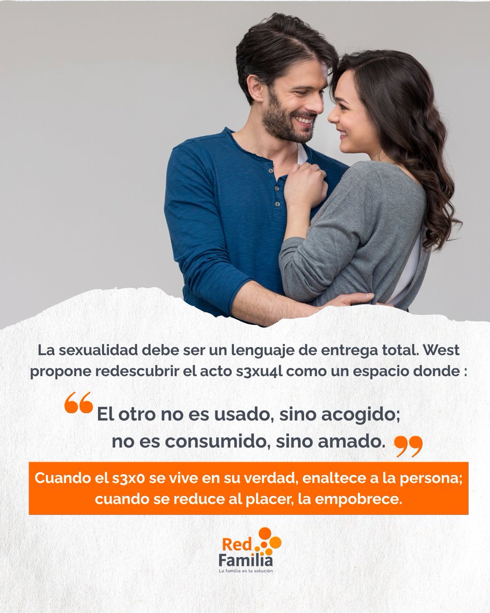 RedFamilia's tweet photo. El vacío detrás del placer sin significado. 💭

Cuando el sexo se vive como un fin en sí mismo, empobrece. Cuando se vive en su verdad, enaltece.

Lee el artículo completo de Pablo Mier y Terán en @DesdeLaFeMx, basado en su entrevista con Christopher West 👇 https://t.co/Ac2UGIz4jA