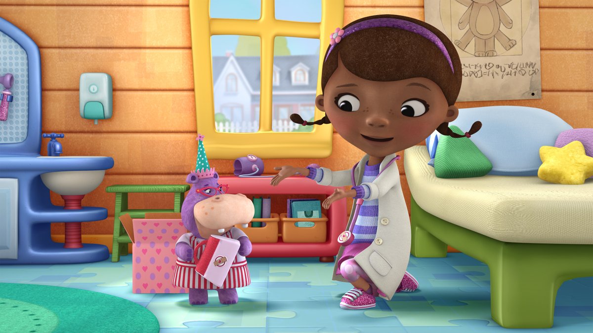 Disney_Wiki's tweet photo. Today marks the 14th anniversary of the #DocMcStuffins episode, "Hallie's Happy Birthday", written by Sharon Soboil, storyboarded by Vitaly Shafirov and directed by Norton Virgien.
It's Hallie's birthday and Doc and the gang throw a surprise party in her honor. https://t.co/y2a69261s5