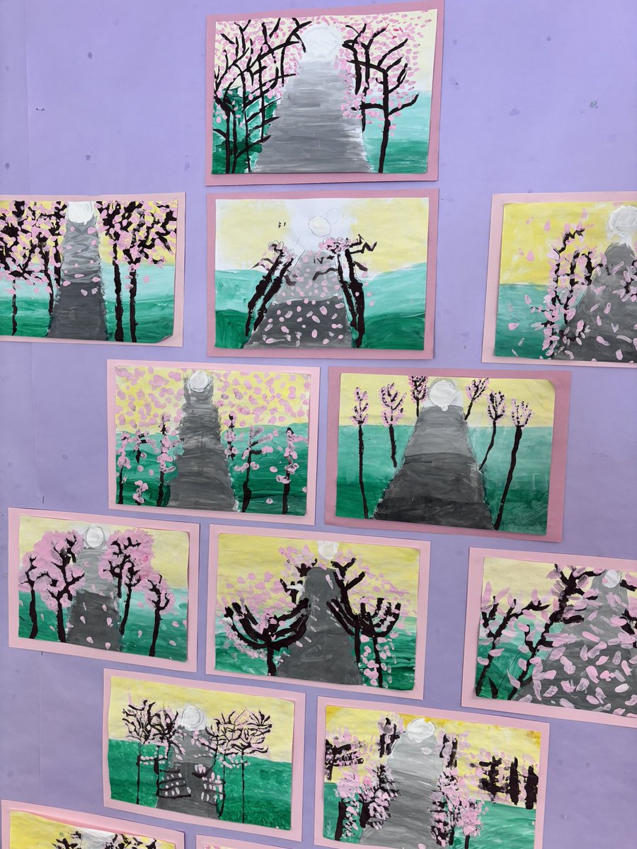 AntoninePrimary's tweet photo. Beautiful perspective paintings on display in P5. #ExpressiveArts https://t.co/S8tirzHZpV