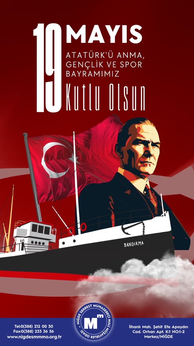 mmbd_51's tweet photo. "Bütün ümidim gençliktedir." diyen bir liderin izinde, geleceğe yürüyen tüm gençlerimizin bayramı kutlu olsun!

"Biz her şeyi gençliğe bırakacağız... Geleceğin ışıklı çiçekleri onlardır. Bütün ümidim gençliktedir." 
Mustafa Kemal ATATÜRK 

Halil DEMİRDİLEK 
Niğde SMMM Oda Başkanı https://t.co/Bg2LRp7Slf
