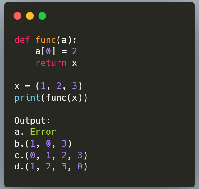 RealBenjizo's tweet photo. Python Question:

Let's see who can explan this better.

What is the output of this code? https://t.co/yzoG1Jvcbv
