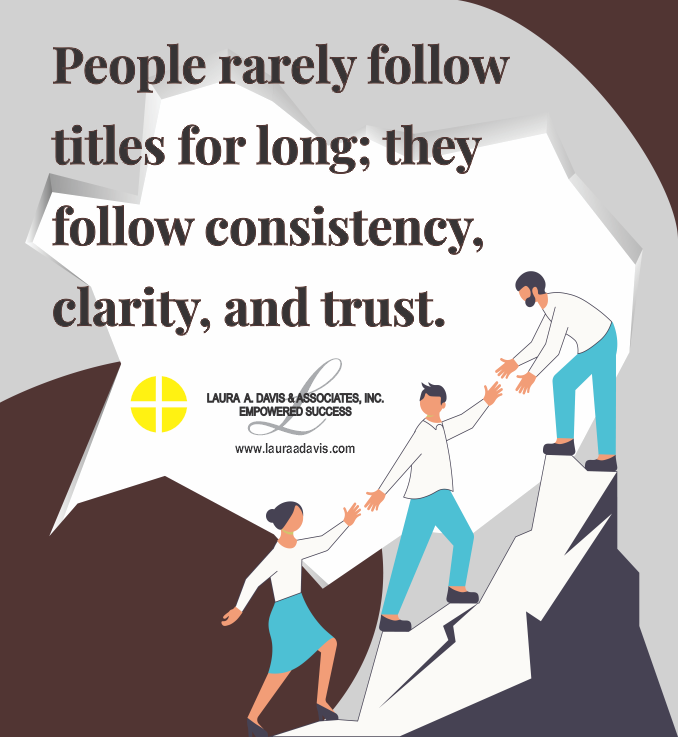 Coachlad's tweet photo. People rarely follow titles for long; they follow consistency, clarity, and trust. https://t.co/fGq9PSfeQ7