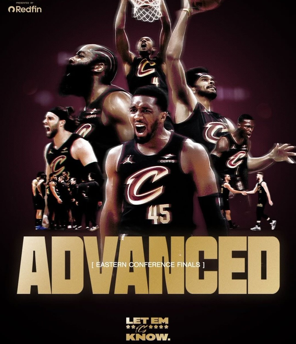 LeFloater's tweet photo. 🚨 Cleveland retrouve les Finales de Conférence !!!

Les Cavs n’ont fait qu’une bouchée des Pistons dans ce Game 7 et rejoignent les Finales de Conférence pour la première fois depuis 2018!

🏀Cleveland (4) 125/94 Détroit (3)

🔴CLE
D.Mitchell 26pts 6rbs 8pds https://t.co/d7aMWWZs95
