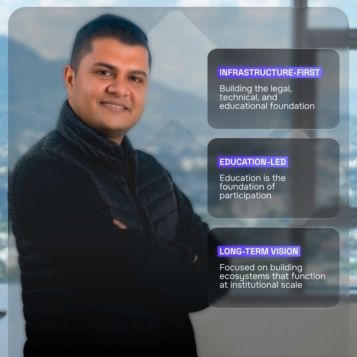 RushEcosystems's tweet photo. Dr. Emanuel Delgado leads Rush Ecosystems as CEO, bringing over a decade of expertise in financial engineering, credit structuring, and business management.

His experience and approach shapes how Rush Ecosystems is being built, emphasizing sustainability. https://t.co/0zE2kMZHd5
