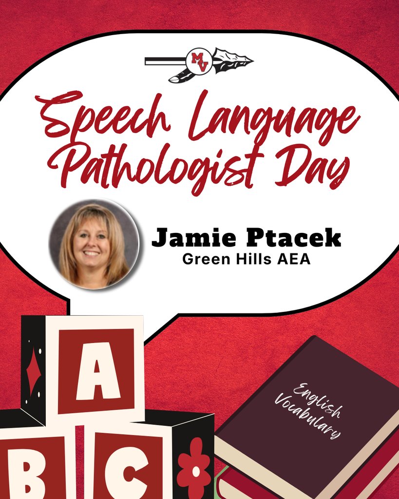 MoValleyCSD's tweet photo. It's National Speech Language Pathologist Day, and we want to take a moment to recognize Jamie Ptacek of @GreenHillsAEA for the incredible work she does with our students! ❤️#MVPride https://t.co/Tkumk87Z8m
