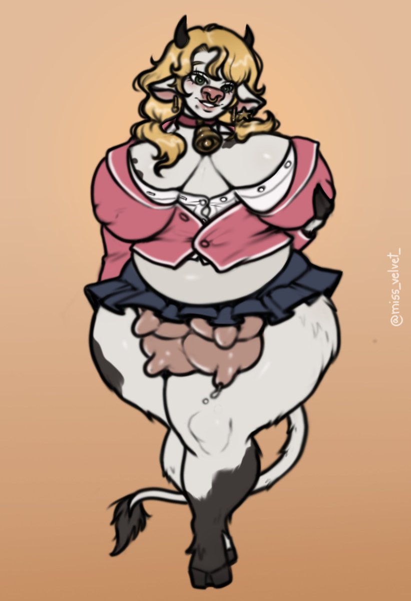 miss_velvet_'s tweet photo. [#Commission]
@Astral_Junimo 
ThePantomime
 
Bessie Statcher, here to make your day a little brighter and a lot milkier 😚

#commissionsopen #CommissionedArt #art #draw #illustration #digitalart #artwork #commissions #comms #digitalpaint #OC https://t.co/mxfWLHcRfR