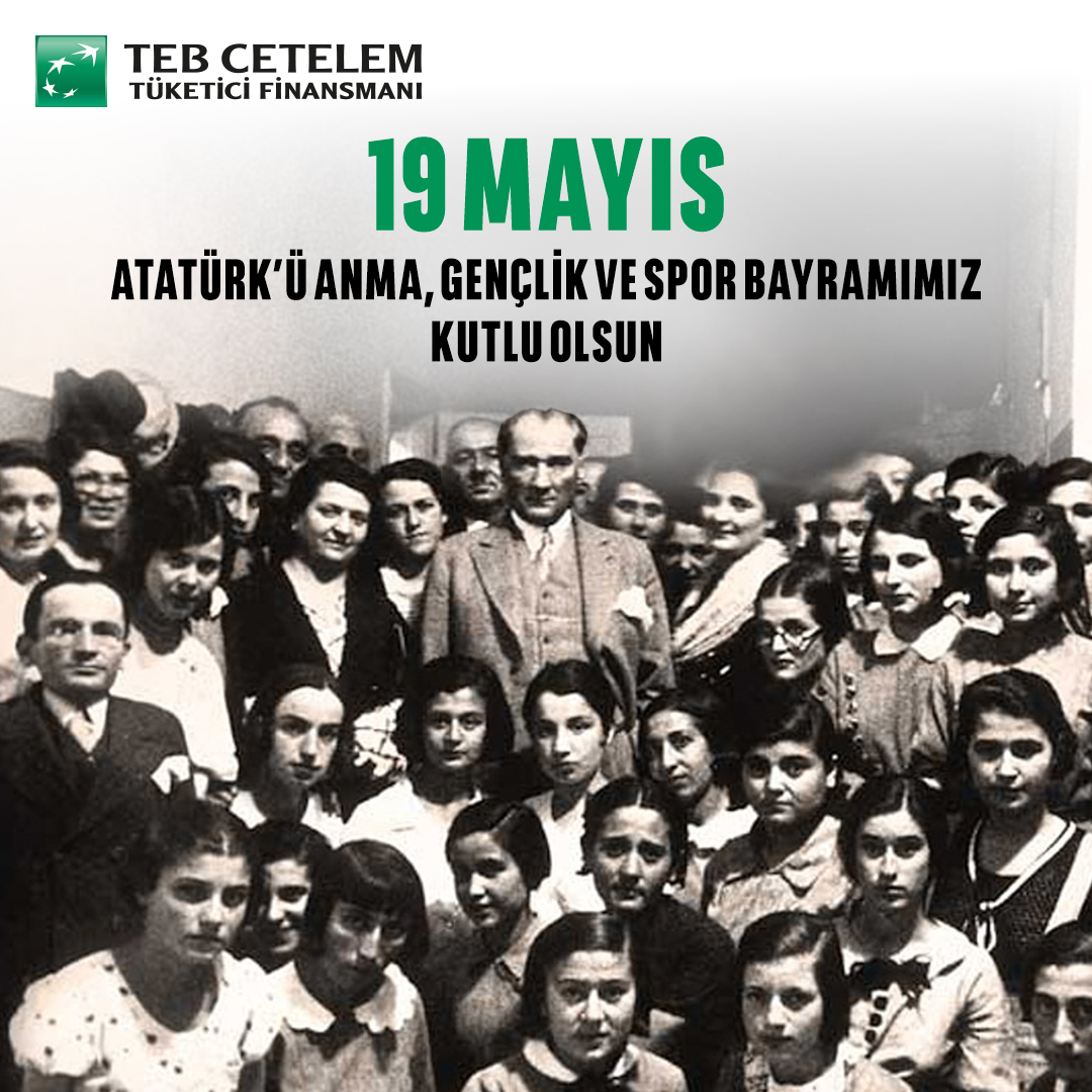 tebcetelem's tweet photo. 19 Mayıs Atatürk’ü Anma, Gençlik ve Spor Bayramımız kutlu olsun. 🇹🇷 #19Mayıs https://t.co/mxFVUd4ww1
