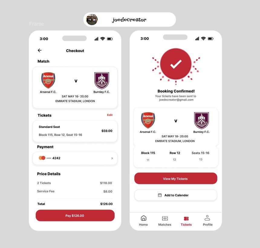 Sefjos331's tweet photo. Joe here again! 

Ticket booking UI 

First design of the week 
What did you design today? https://t.co/30bWD9lGxX