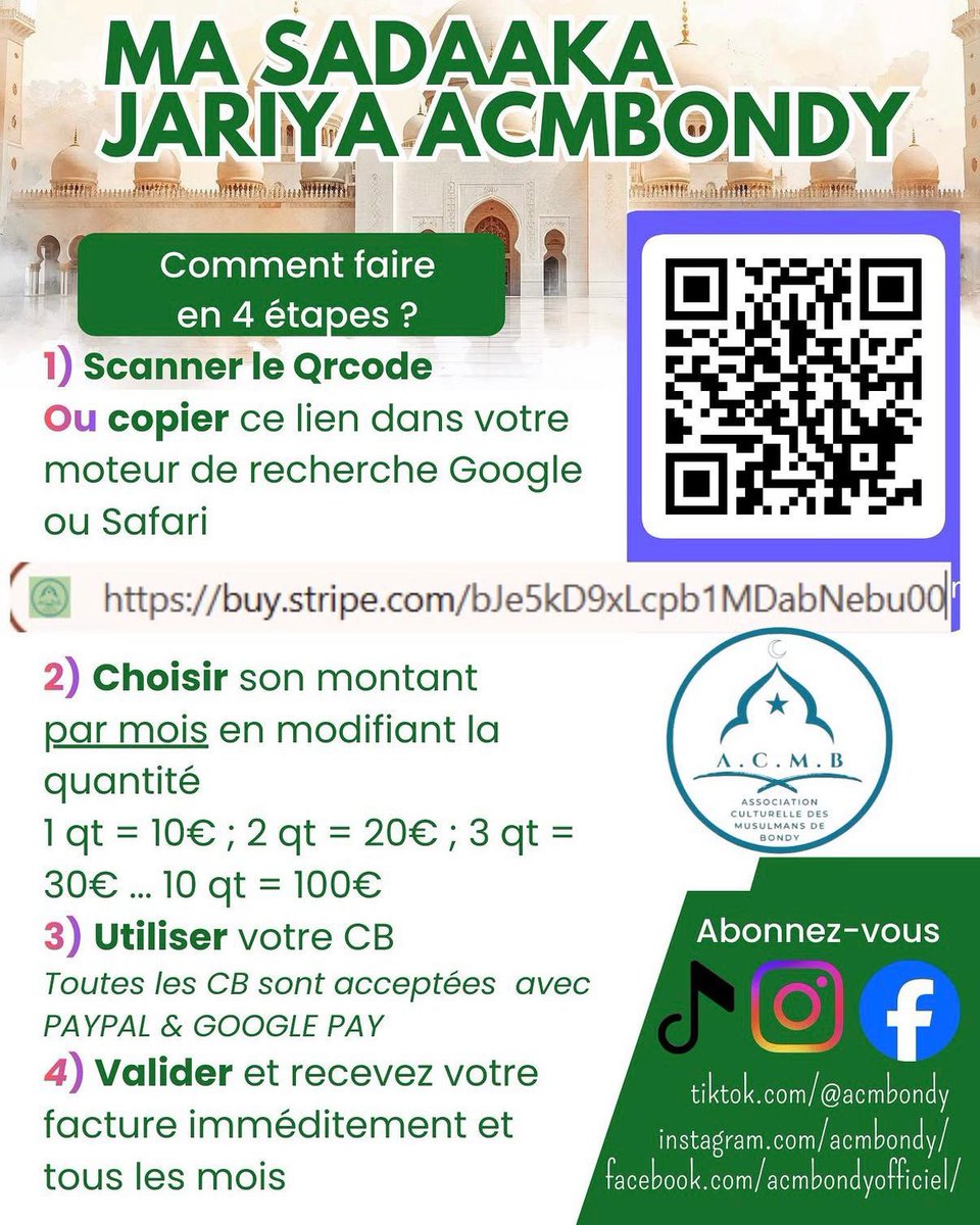 CalorAbdel's tweet photo. Salam Aleykum, je reviens vers vous 1 an après mon appel aux dons. Al Hamdulillah cela se concrétise, nous avons déjà atteint plus de 300k €

Pour faire avancer ce projet, nous lançons une sadaqah jariya mensuelle.  Je mets toutes les informations sous le tweet ⬇️

RT svp https://t.co/t5LLPzTjS6
