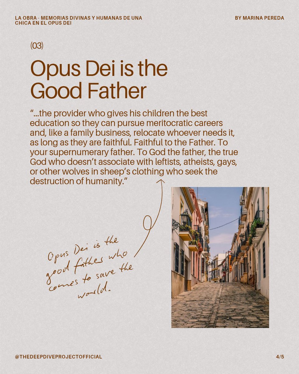 TDDP_official's tweet photo. Another day, another insightful series of quotes from "La Obra."

You can buy a copy via the link on the resources page of my website or from your bookseller of choice.

 #LaObra #OpusDei #HumanRights #citizenjournalist https://t.co/YpN5nA3Up6