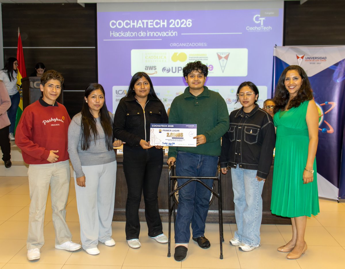 ICAMCBBA's tweet photo. ICAM FUE SEDE DE LA CLAUSURA DEL HACKATHON COCHATECH 2026

+INFO: https://t.co/Z4m3GwwdpN https://t.co/qzXKAgYXnU