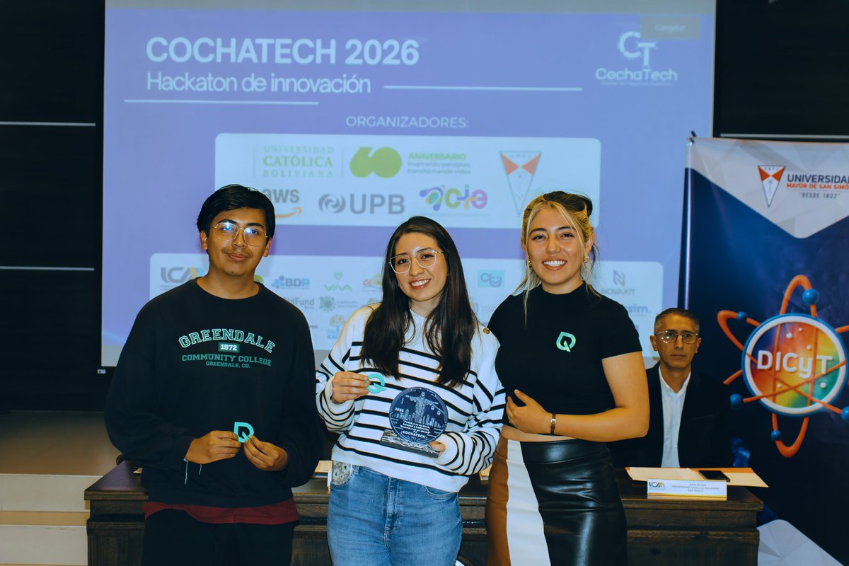 ICAMCBBA's tweet photo. ICAM FUE SEDE DE LA CLAUSURA DEL HACKATHON COCHATECH 2026

+INFO: https://t.co/Z4m3GwwdpN https://t.co/qzXKAgYXnU