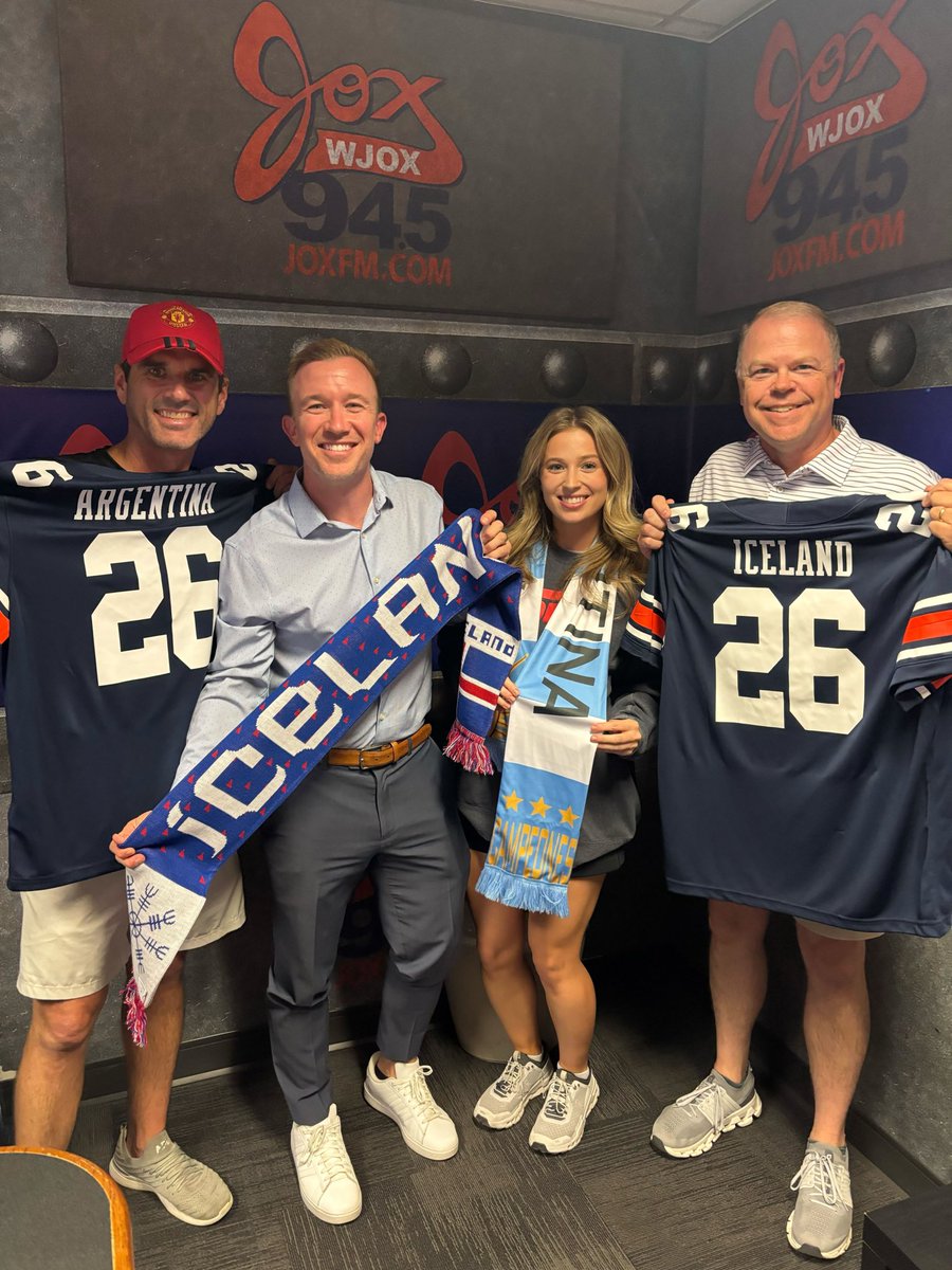 AuburnTigers's tweet photo. Thank you to all of the stations this morning for having @jamiewatson77 on to preview the @Roadto26usa match coming to Jordan-Hare on June 9! 📻⚽️

🎟️ https://t.co/fXAFQI5YZS

#WarEagle https://t.co/FNhIOfz9b0